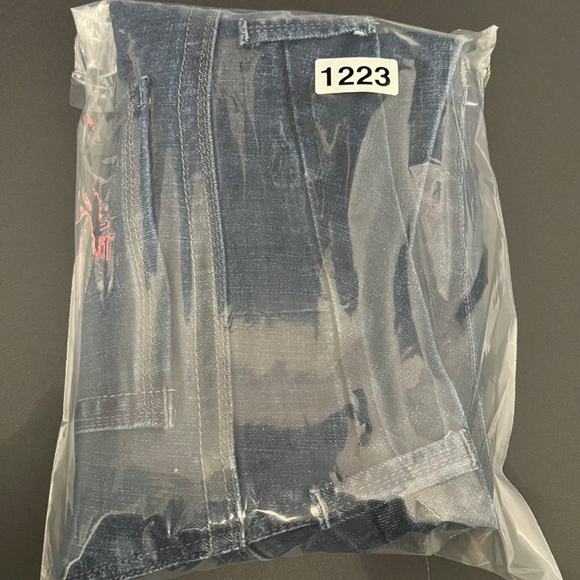 Melissa McCarthy Seven7 Slim Boot Slimming Whiskering Blue Jeans | Plus Size 18 - Picture 12 of 12